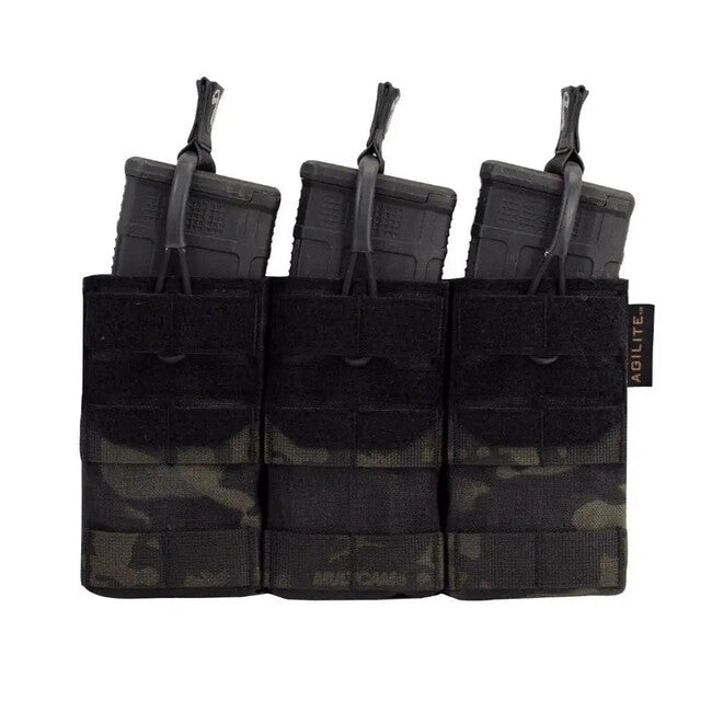 Agilite AG3 Triple Magazine Pouch, Multicam Black