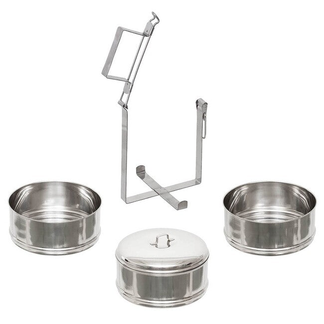 Fox Outdoor Food Container Set 3-Piece, Stainless Steel