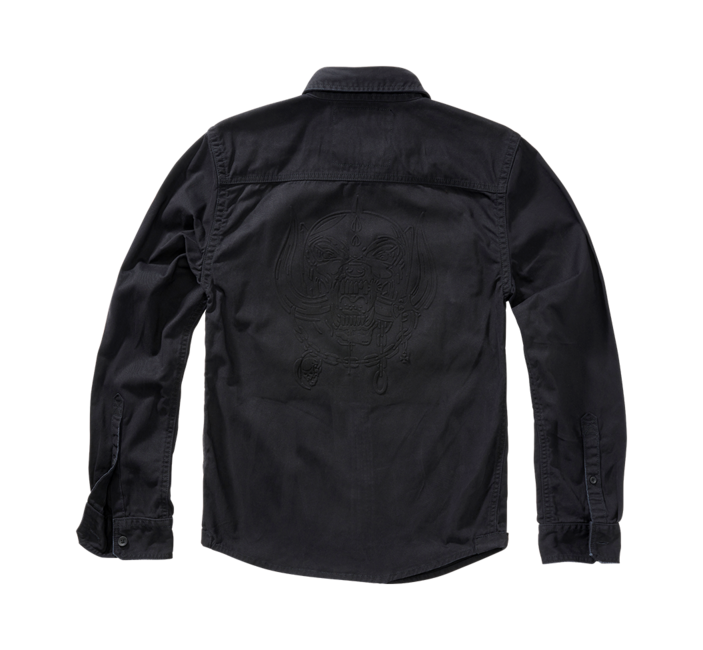 Brandit Motörhead Vintage Long Sleeve Shirt, Black