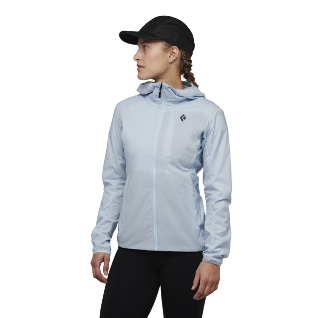 Black Diamond Women's Alpine Start Insulated Hoody Softshell Jacket, Belay Blue
