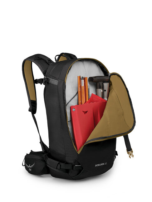 Osprey Soelden 32 Ski Touring Backpack, Black