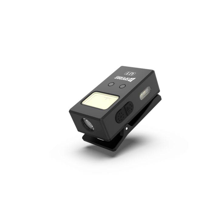Speras Multifunctional EDC Flashlight with Clip U1, Black