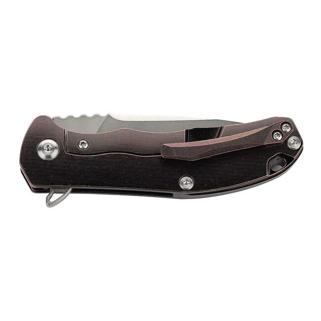 Herbertz Single-Hand Pocket Knife 7.5cm, Titan, Red-Brown