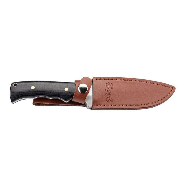 Herbertz Knife Belt, 12 cm, Damascus, Pakka Wood