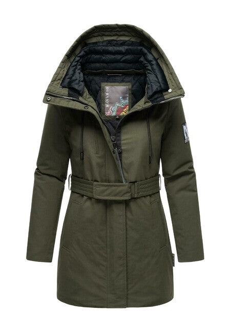 Navahoo Women's Winter Parka Eishauch, Dark Olive