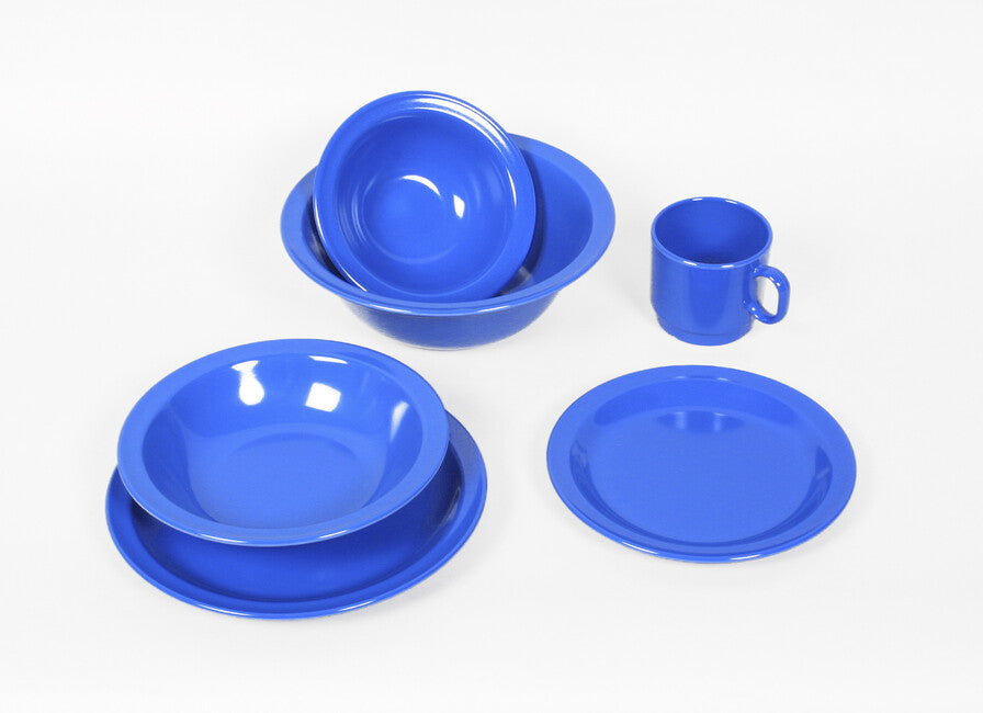 Waca Melamínový dezertný tanier 19,5 cm priemer modrý