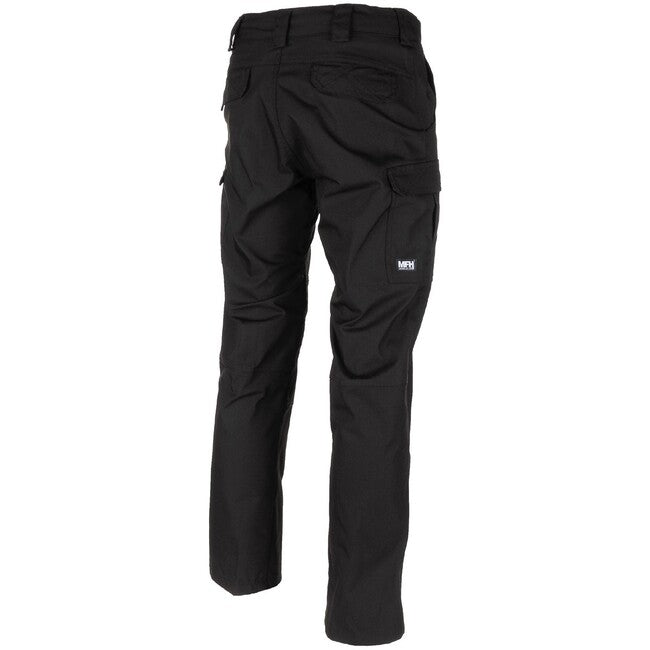 MFH Professional Attack Tactical Pants Teflon Rip Stop, Black