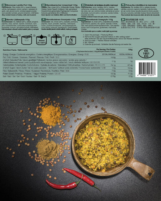 TACTICAL FOODPACK® Moroccan Lentils