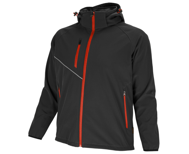 Bennon Force Softshell Jacket, Black/Red