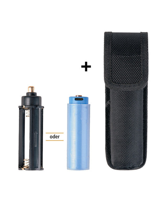 Mil-Tec Mission 1000 Rechargeable Flashlight, Black