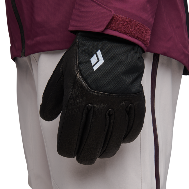 Black Diamond Women's Leather Gloves Legend, Black