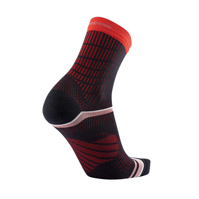 Sidas Winter Run Socks, Black/Red