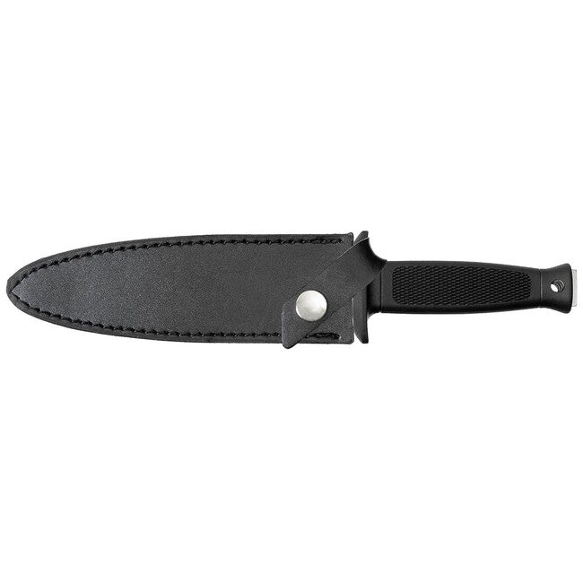 Fox Outdoor Reversible Boot Knife with Sheath, Rubber Handle