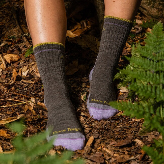 Darn Tough Hiker Micro Crew Socks, Taupe, Midweight Cushioned