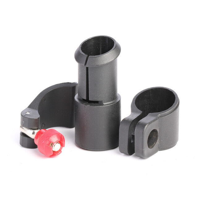 Warp ND - flip-lock mechanika FL-14, čierne telo/čierna plastová páčka/červená matička, priemer 18mm