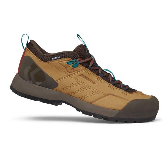 Black Diamond Mission Low Waterproof Approach Men's Shoes, Amber-Cafe Brown