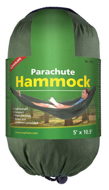 Coghlans Parachute Hammock for 1 Person, Green