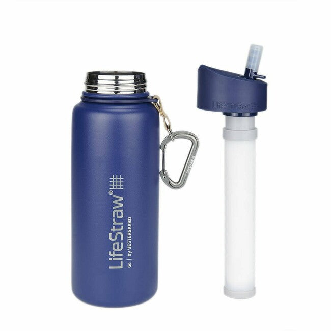 LifeStraw Go Stainless Steel Bottle 700ml, Blue