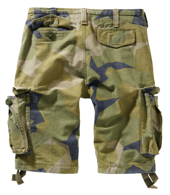 Brandit Vintage Shorts, Swedish Camo M90