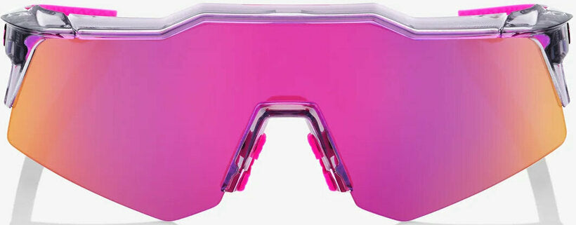 100% Speedcraft XS Sunglasses, Polished Translucent Grey