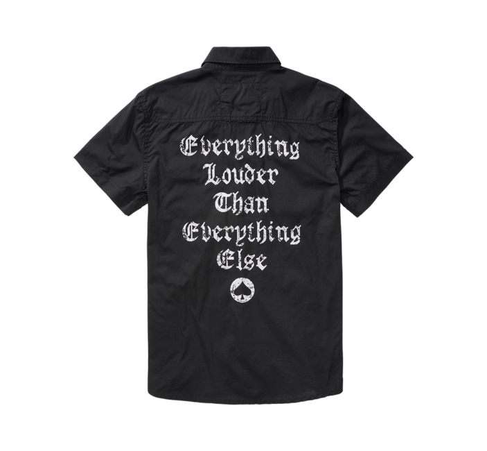 Brandit Motörhead Short Sleeve Shirt, Black