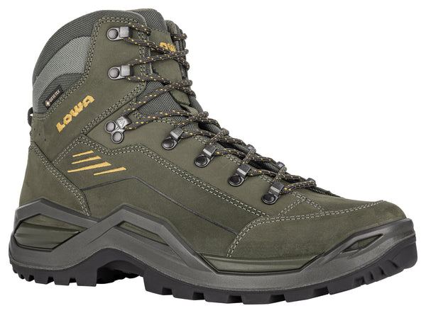 LOWA Renegade EVO GTX MID men's trekking shoes, olive/mustard