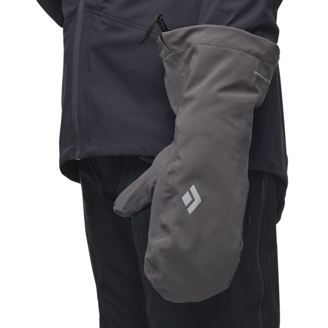 Black Diamond Waterproof Overmitts Gloves, Smoke