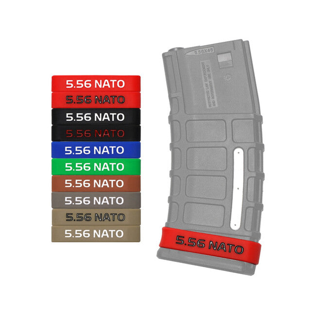 Leguon Gumená páska na označenie zásobníka Volt 5.56 mm, červeno-čierna