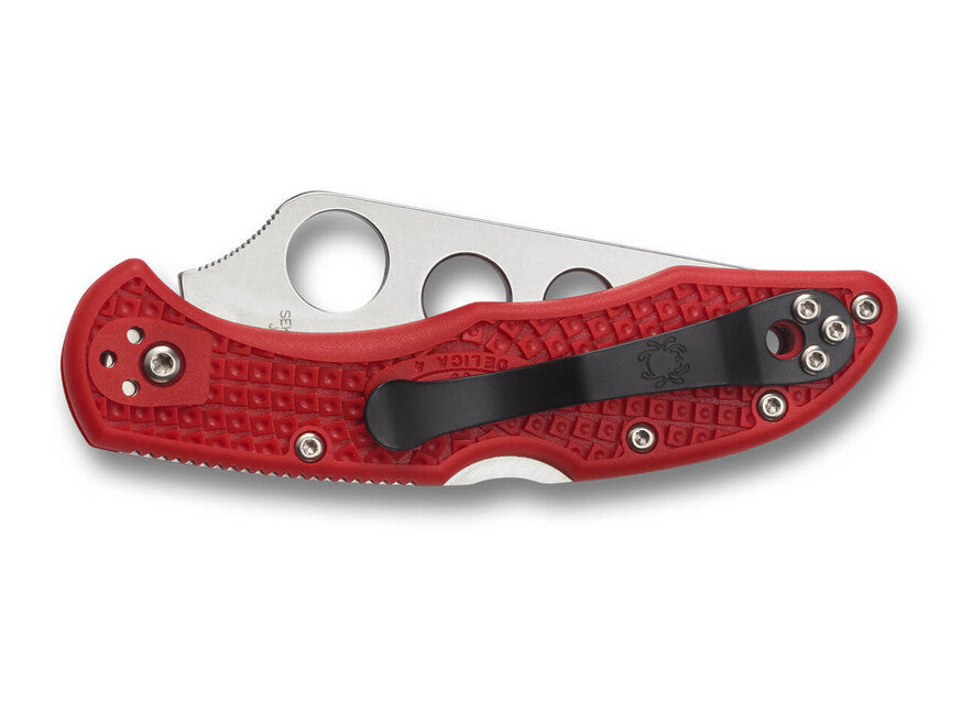 Spyderco Delica 4 Lightweight Trainer Knife, Red