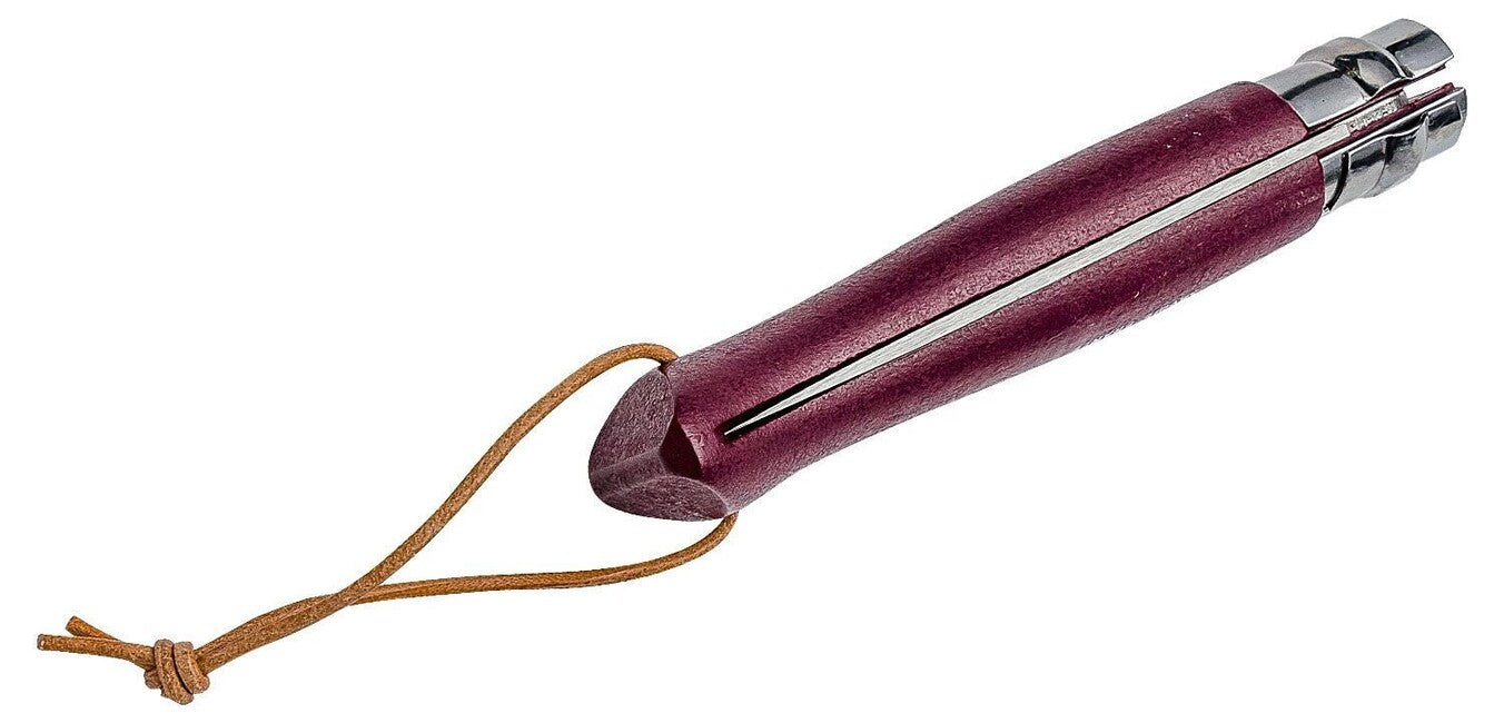 Opinel VRI N°08 Trekking Folding Knife, Burgundy