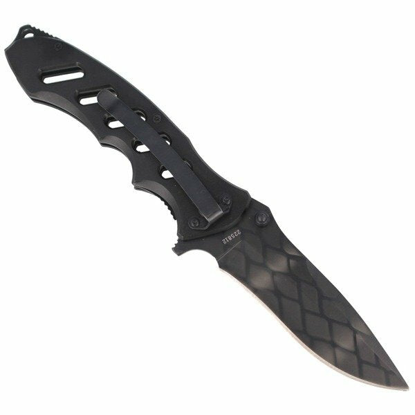 Herbertz Folding Knife 9.5 cm, All Black, Aluminum