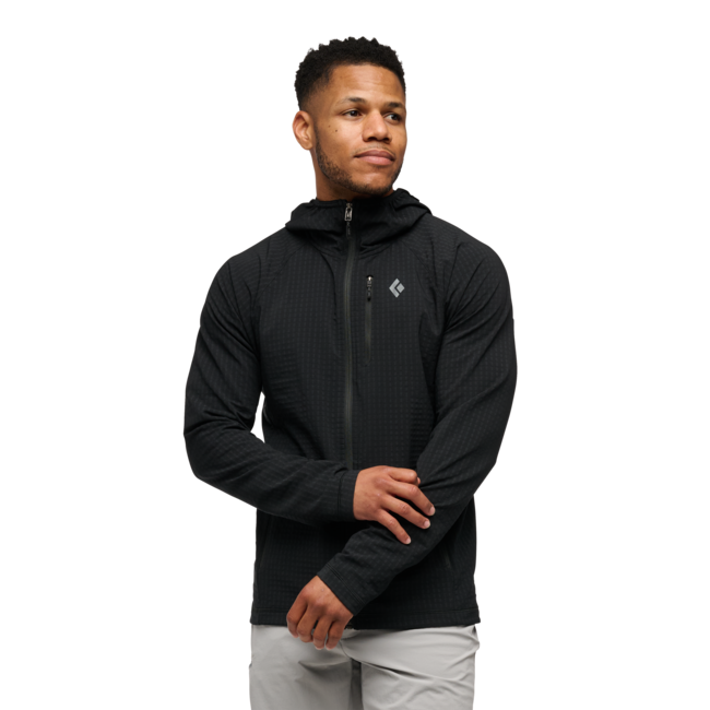 Black Diamond Coefficient Storm Women's Men's Hoodie, Black