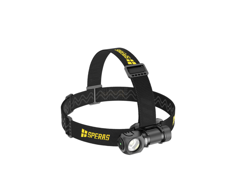 Speras SH16 Rechargeable Headlamp, Black