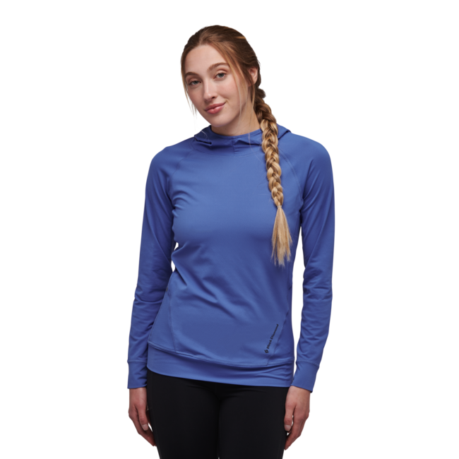 Black Diamond Alpenglow Women's Hoodie, Clean Blue