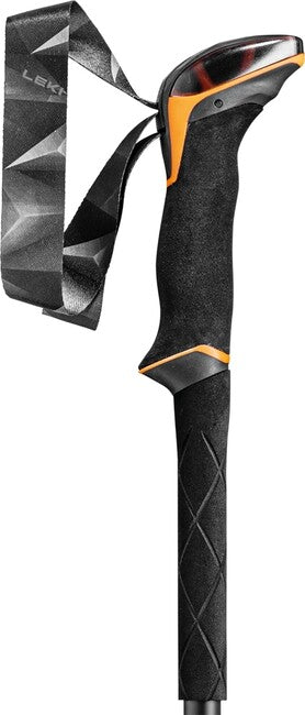 LEKI Makalu Lite Trekking Poles, Orange-Black-Dark Anthracite, 100-135 cm