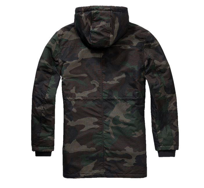 Brandit Parka Grid Camo, Woodland