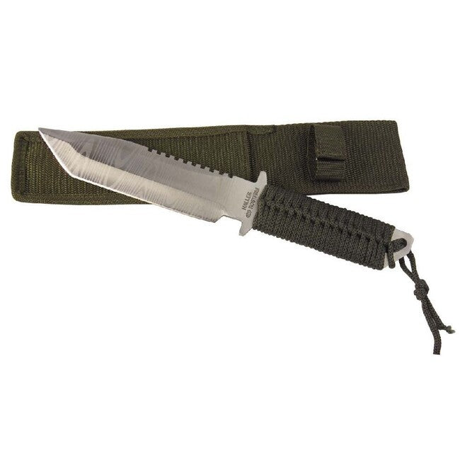 Haller Fixed Blade Knife with Green Cord Handle