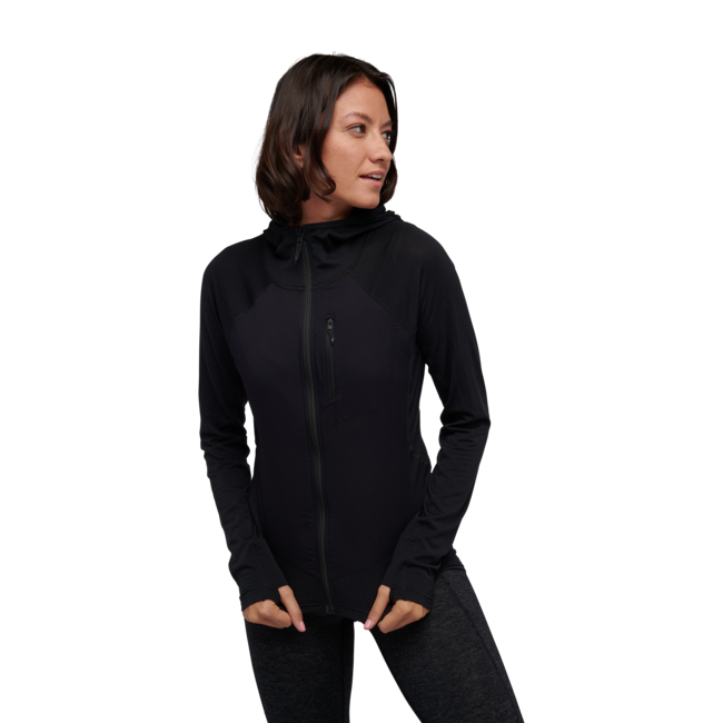 Black Diamond Coefficient Lt Hybrid Women's Hoodie, Black