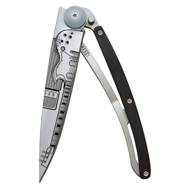 Deejo Tattoo Rock´n Roll Folding Knife, Wood
