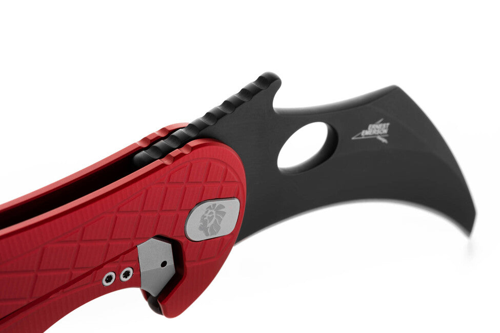 Lionsteel Emerson L.E. ONE 1 A RB Karambit Knife, Red/Chemical Black