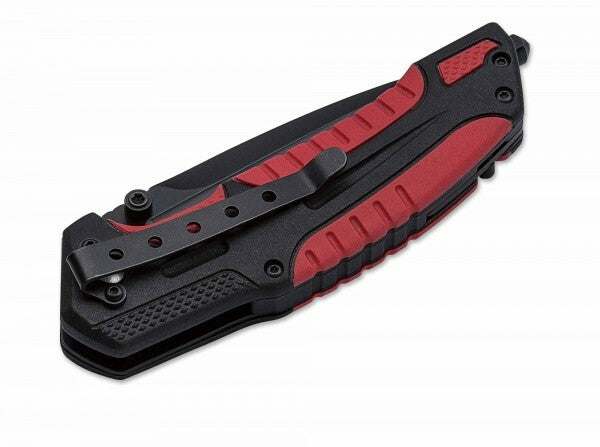 Böker Savior 1 Rescue Knife 8.4cm, Black-Red, Nylon Sheath