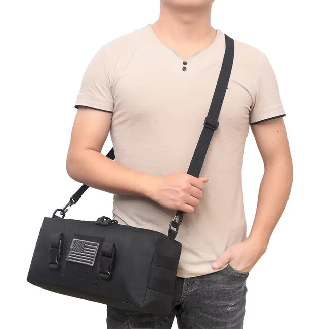 DRAGOWA TACTICAL Quebec Shoulder Bag, Khaki