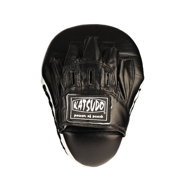 Katsudo Leather Hook Boxing Pads, Black
