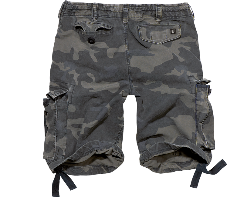 Brandit Vintage Shorts, Dark Camo