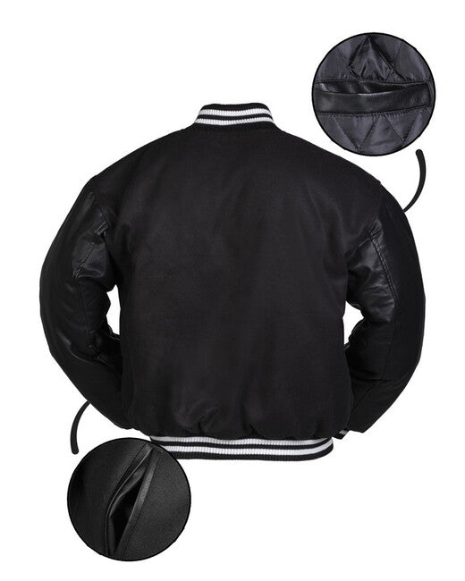 Mil-Tec NY Baseball Jacket, Black