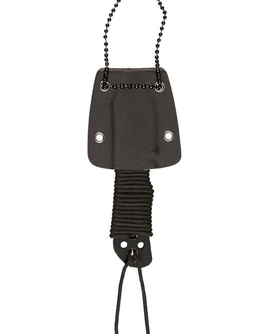 Mil-Tec Neck Knife in Plastic Sheath with Paracord Chain