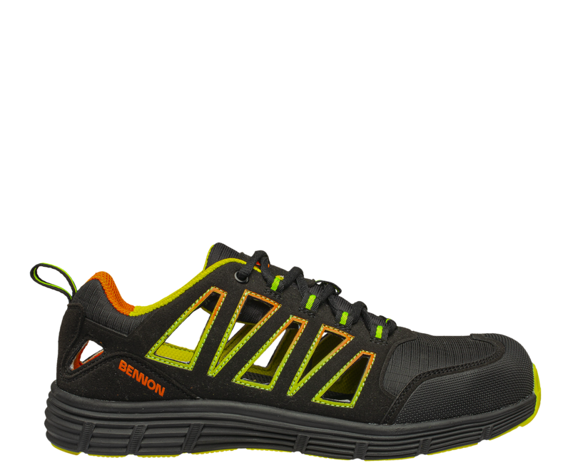 BENNON REBEL S1P ESD Low Sports Shoes, Green