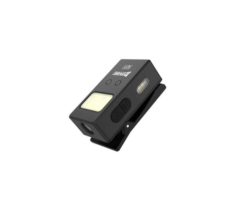 Speras Multifunctional EDC Flashlight with Clip U1, Black