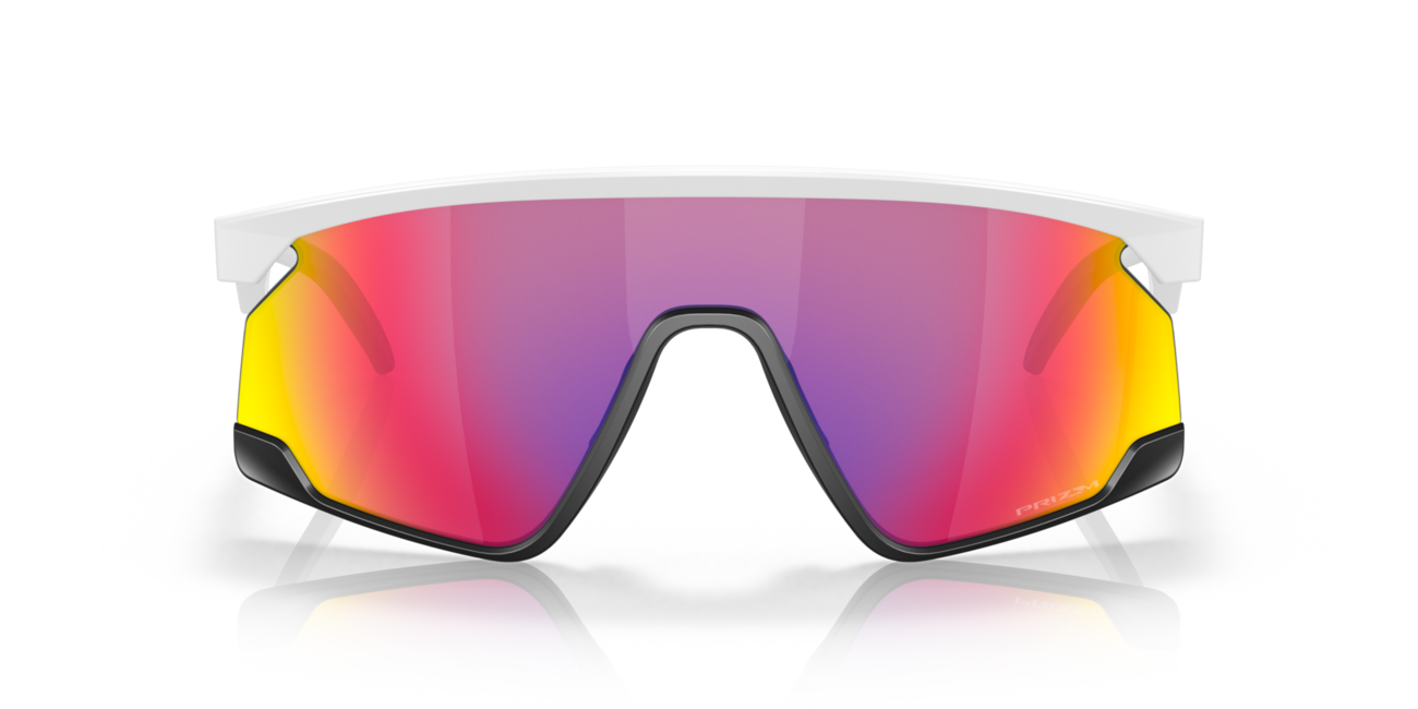 Oakley BXTR Sunglasses 39, Matte White Frame, Prizm Road Lens