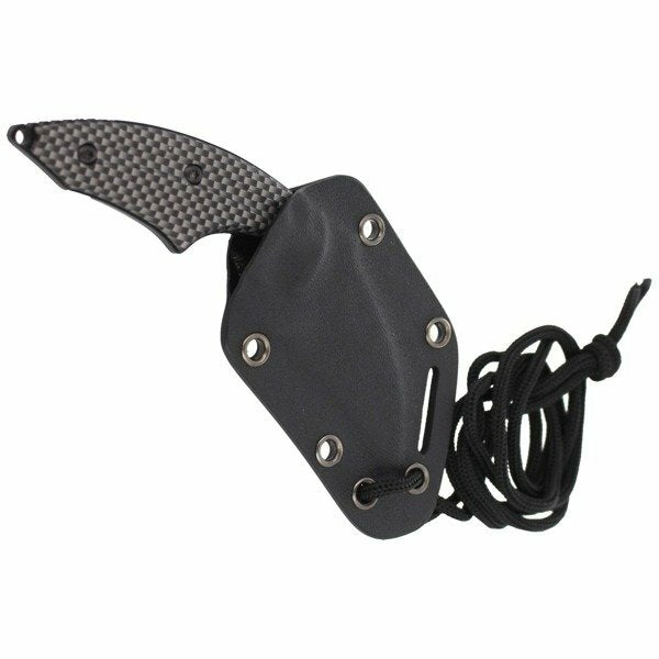 Herbertz nôž na krk 6cm, vzhľad Carambit, hliník, čierno-sivá